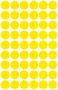Label, 12 mm, circular, AVERY ZWECKFORM, yellow, 270 label/pack